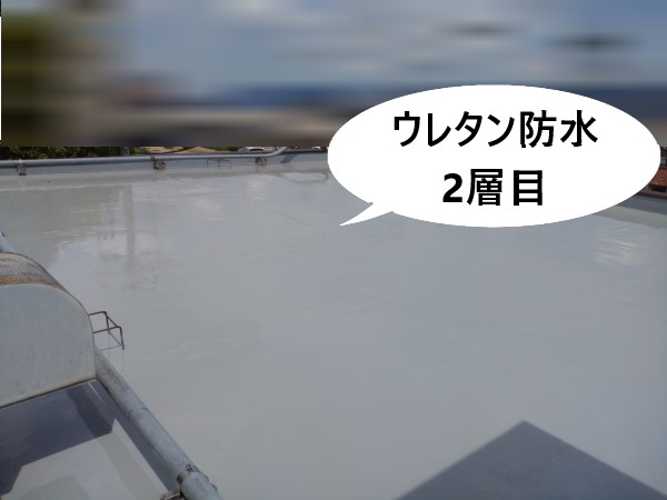 ウレタン防水　2層目